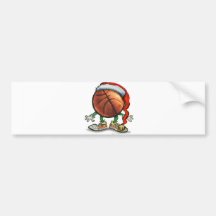 Pegatina Para Coche Navidades de baloncesto