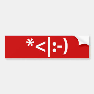 Pegatina Para Coche Navidades Elf Emoticon Xmas ASCII Texto Arte