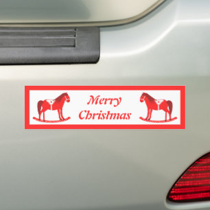 Pegatina Para Coche Navidades escandinavos Personalizado de caballos r