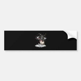 Pegatina Para Coche Navidades Goat On Tree Funny Santa Goat Lover Rega