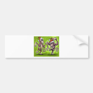 Pegatina Para Coche Navidades Monkey Elves
