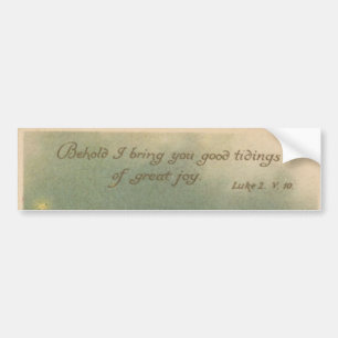 Pegatina Para Coche Navidades Natividad Bumper Sticker