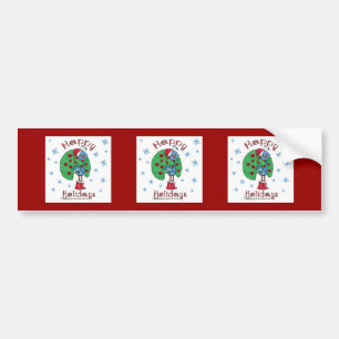 Pegatina Para Coche Navidades Peacock