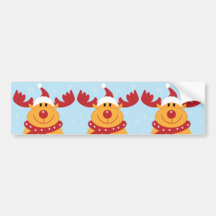 Pegatina Para Coche Navidades renos
