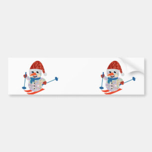 Pegatina Para Coche navidades snowman