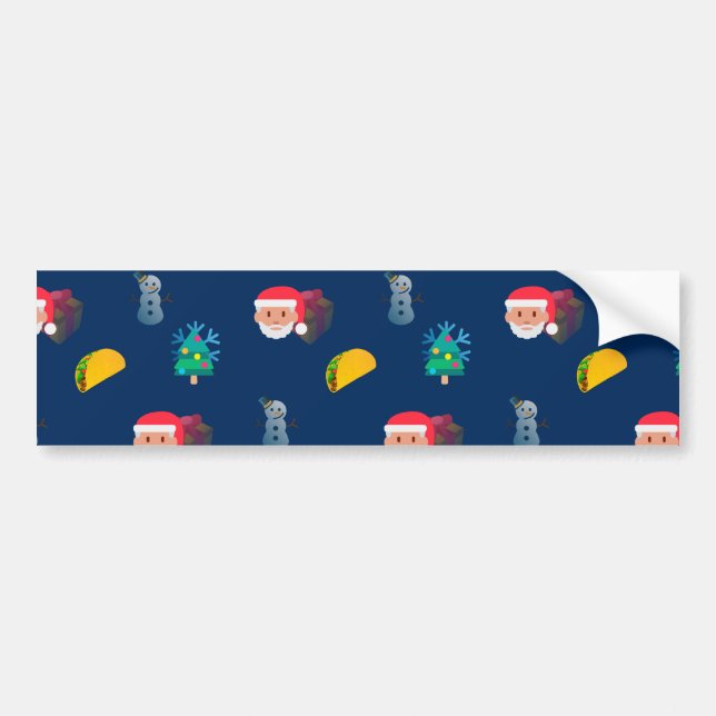 Pegatina Para Coche navidades taco emoji (Frente)