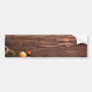Pegatina Para Coche Navidades Wood Scene