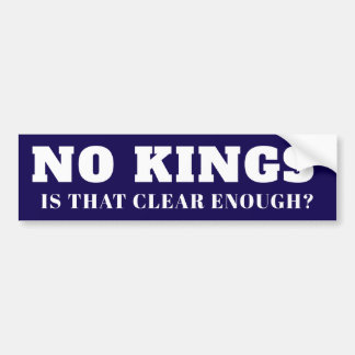 Pegatina Para Coche Navy Blue No Kings Protest Stickers