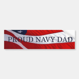 Pegatina Para Coche Navy Dad American Flag Bumper Sticker