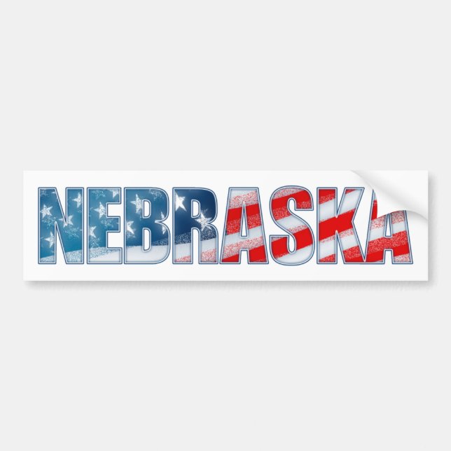 Pegatina Para Coche Nebraska (Frente)