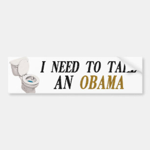 Pegatina Para Coche Necesito tomar a un Obama