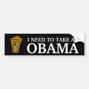 PEGATINA PARA COCHE NECESITO TOMAR, OBAMA