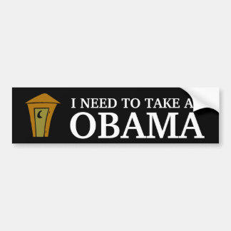 PEGATINA PARA COCHE NECESITO TOMAR, OBAMA