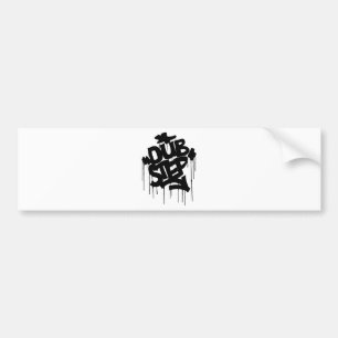 Pegatina Para Coche Negro de Dubstep FatCap