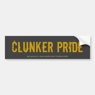 Pegatina Para Coche Negro del orgullo del Clunker/pegatina del brw