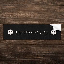 Pegatina Para Coche Negro no toques mi auto