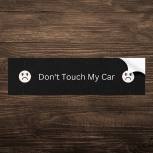 Pegatina Para Coche Negro no toques mi auto