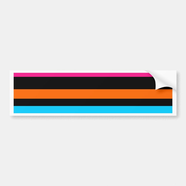 Pegatina Para Coche Neon stripes (Frente)