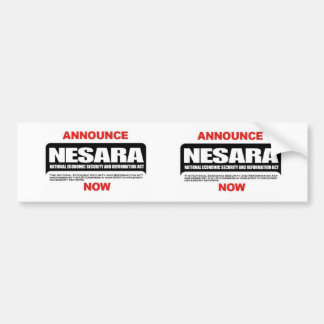 Pegatina Para Coche Nesara bumper sticker