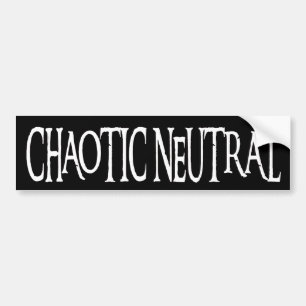 Pegatina Para Coche "Neutral caótico "