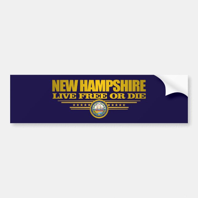 Pegatina Para Coche New Hampshire (SP) (Frente)