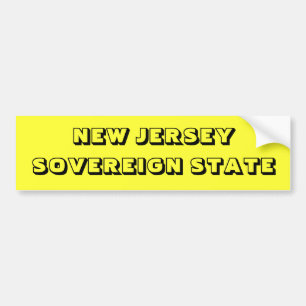 PEGATINA PARA COCHE NEW JERSEY