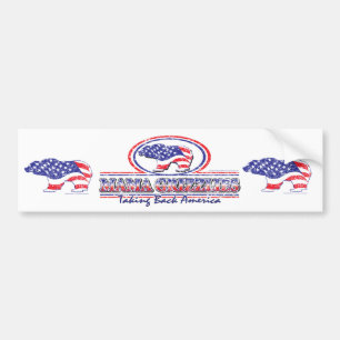 Pegatina Para Coche NEW-Patriotic-Grizzly
