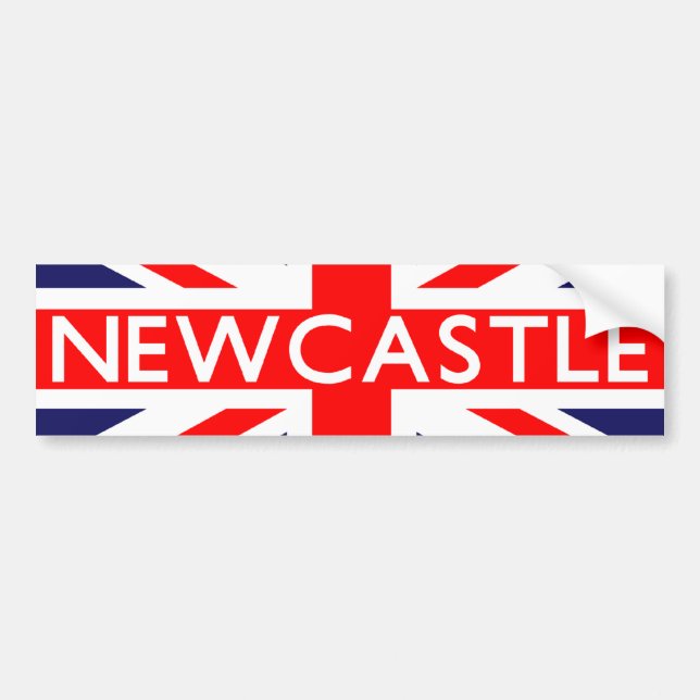 Pegatina Para Coche Newcastle : Bandera británica (Frente)
