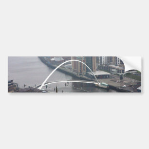 Pegatina Para Coche Newcastle en el puente del Milenio sobre Tyne