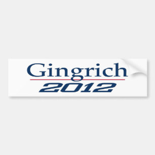 Pegatina Para Coche Newt Gingrich 2012 (v100)