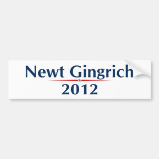 Pegatina Para Coche Newt Gingrich 2012 (v101)