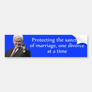 Pegatina Para Coche Newt Gingrich: Protección de la santidad de la
