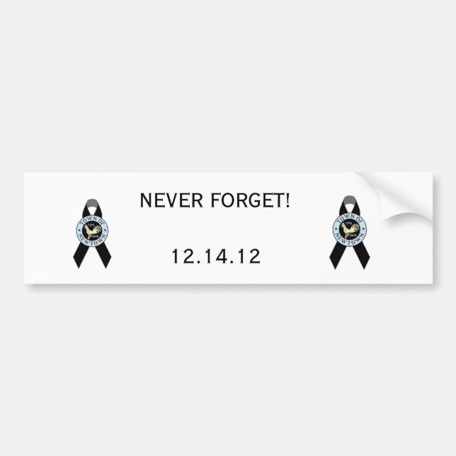 Pegatina Para Coche Newtown, Escuela Primaria CT Sandy Hook (Frente)