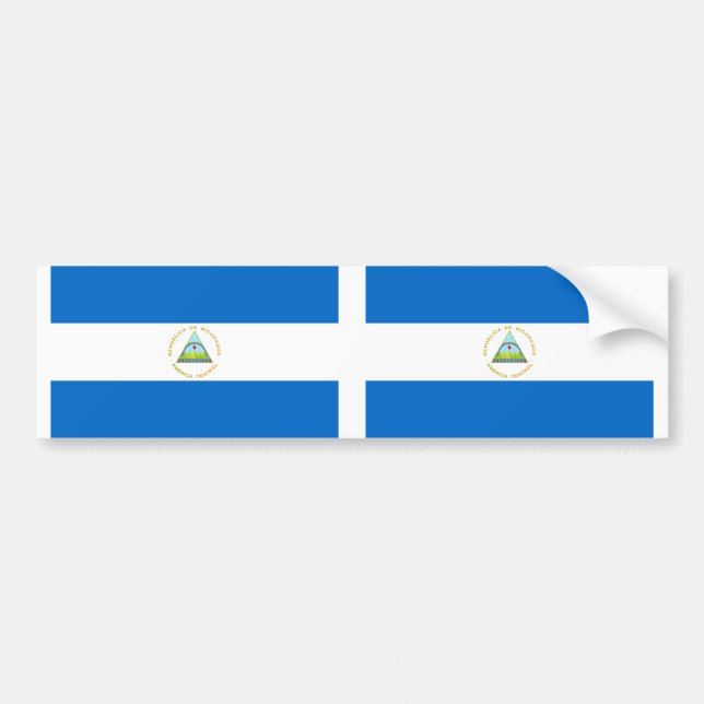Pegatina Para Coche Nicaragua flag (Frente)