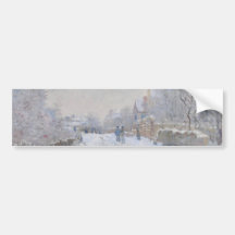Nieve en Argenteuil (por Claude Monet)