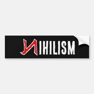 Pegatina Para Coche Nihilism Bumper Sticker