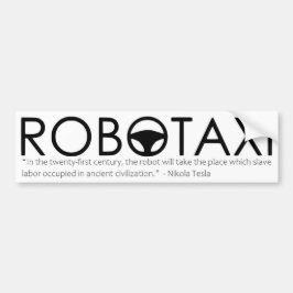 Pegatina Para Coche Nikola Tesla Robotaxi Bumper Sticker