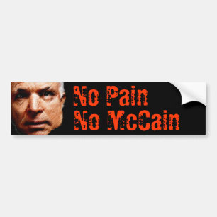 Pegatina Para Coche Ningún dolor, ningún McCain