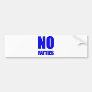 Pegatina Para Coche Ningún Fatties permitido