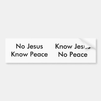 Pegatina Para Coche Ningún Jesús, sabe paz