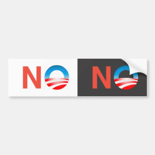 Pegatina Para Coche NINGÚN Nobama ningún Obama