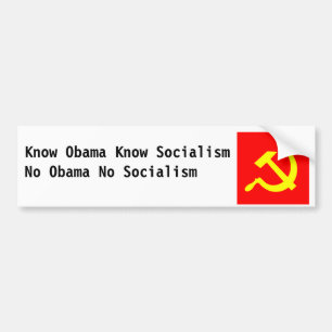 Pegatina Para Coche Ningún Obama ningún socialismo