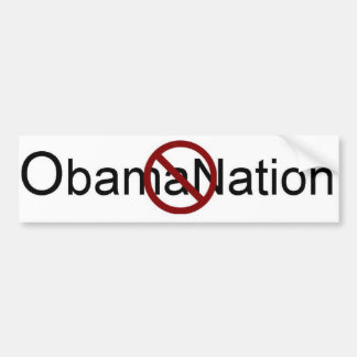 Pegatina Para Coche Ningún ObamaNation