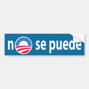 Pegatina Para Coche ningún puede del SE - Obama ningún biselamos