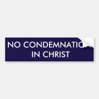 Ninguna condenación en Cristo Bumpersticker