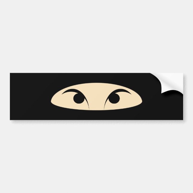 Pegatina Para Coche Ninja Face (Frente)
