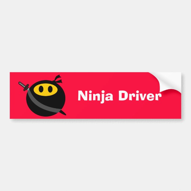 Pegatina Para Coche Ninja hace frente (Frente)