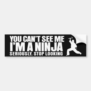 Pegatina Para Coche Ninja invisible