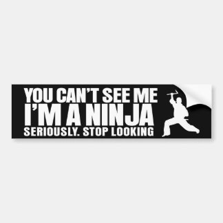 Pegatina Para Coche Ninja invisible