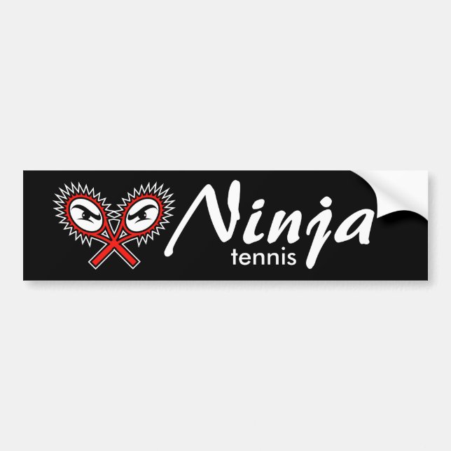 Pegatina Para Coche ninja tennis bumper sticker (Frente)